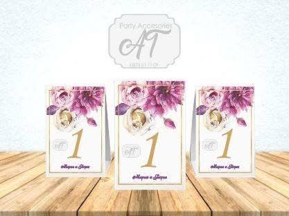 Табелки за маси за събития, сватба, бал, рожден ден