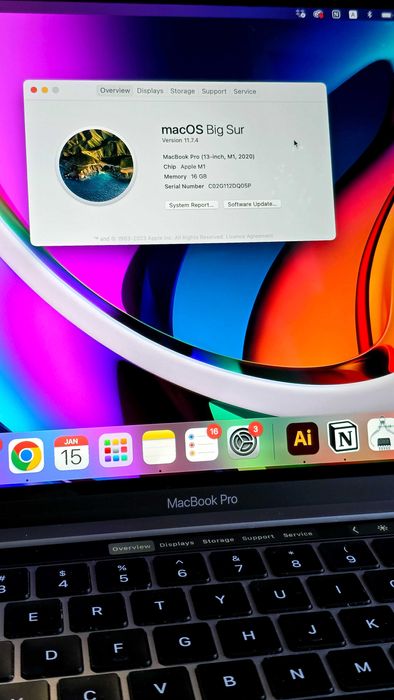 Продавам MacBook Pro 2020 | 16GB | 512 SSD | M1 chip 13" Space Gray