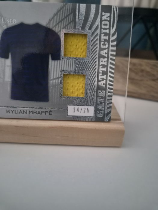 Kylian Mbappe leaf in the game used sport