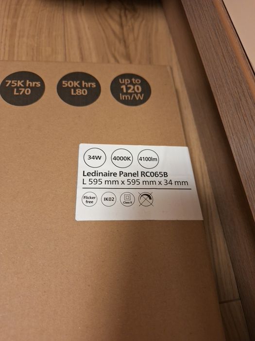 Philips - LED Панел  LEDINAIRE /34W/230V 60x60, 4000 K