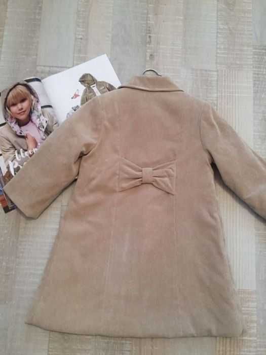 Детско палто 2-3 г, 98 см.- 104 см. Свето бежаво