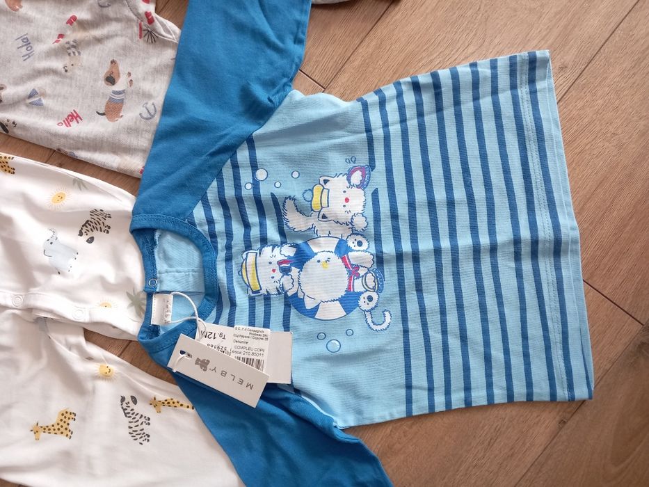 Lot 2 salopete băiat H&M 80  + o bluzita nouă
