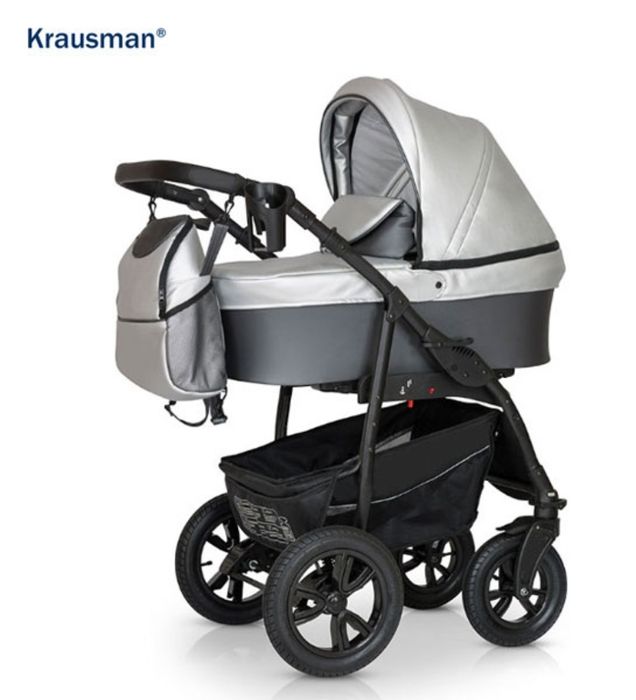 Vand căruț 3 in 1 Krausman Trend Pro Silver