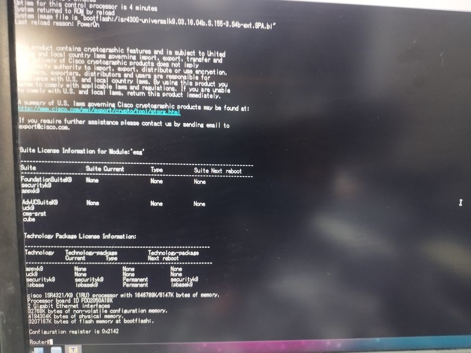 Cisco ISR4321/k9