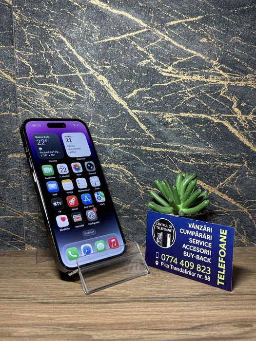 Iphone 14 pro/256gb/Garantie 2 Ani Centrul de Telefoane/rate