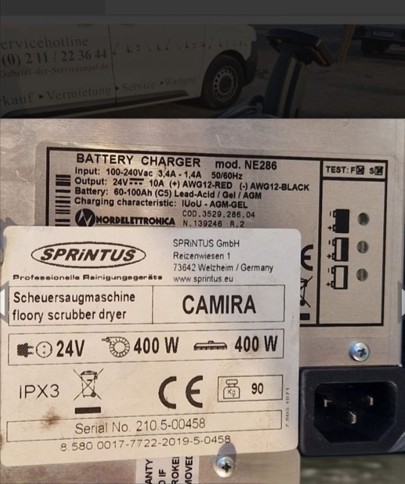 Mașină de spălat și uscat pardoseala Sprintus