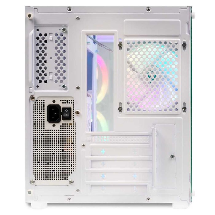 Carcasă Gaming Aquarium White 3xARGB USB-C Telecomandă 2 Ani Garanție