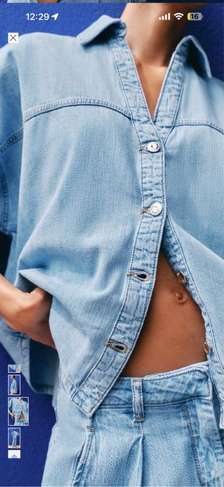 Джинсовый костюм Zara
