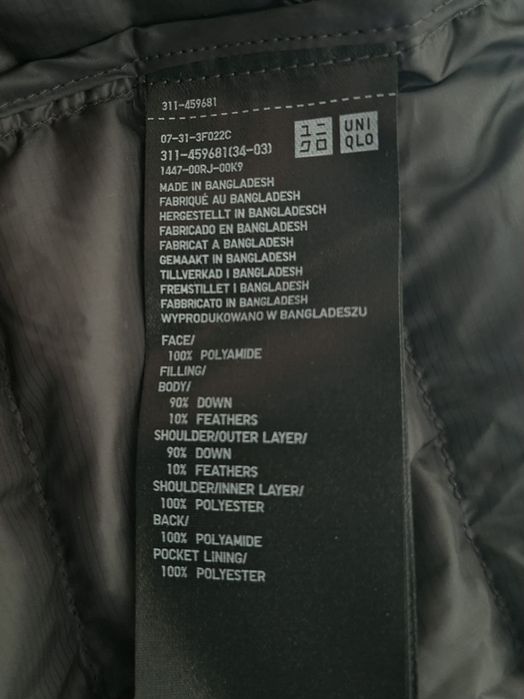 Uni Qlo-Ориг.пухен елек Нов !!!