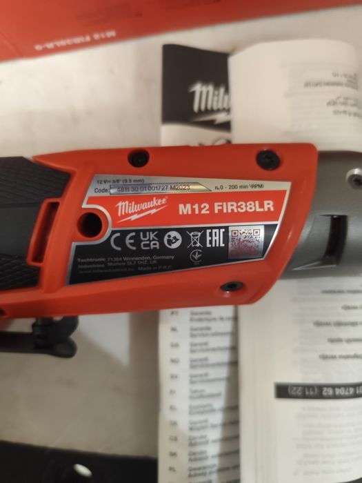 Milwaukee Акумулаторна тресчотка M12 FIR38LR-0, 12 V, 75 Nm, 3/8"