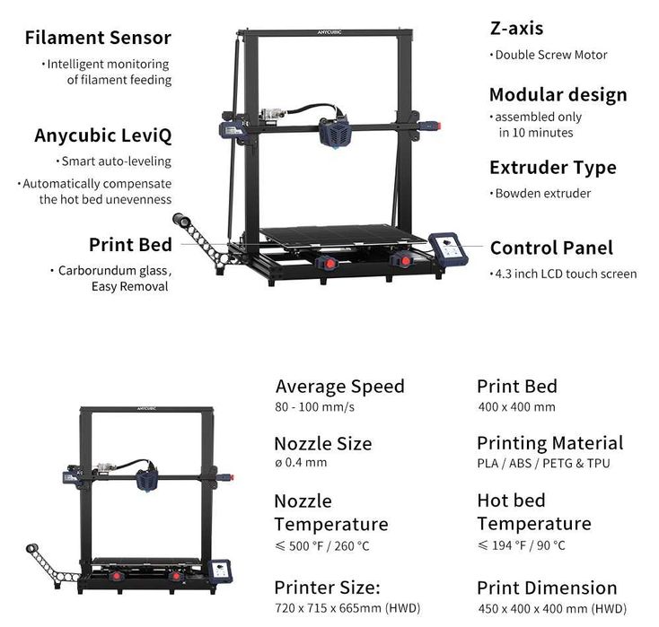 3d printer. ANYCUBIC Cobra 1 max