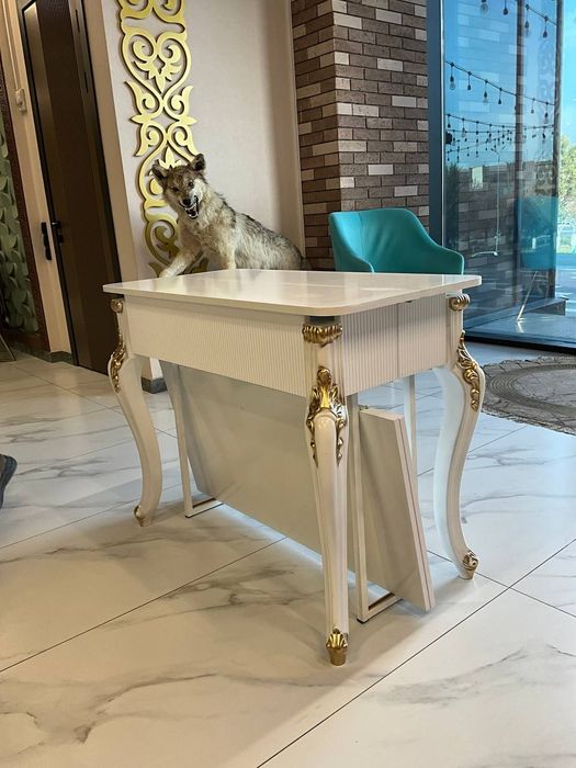 Стол трансформер золото