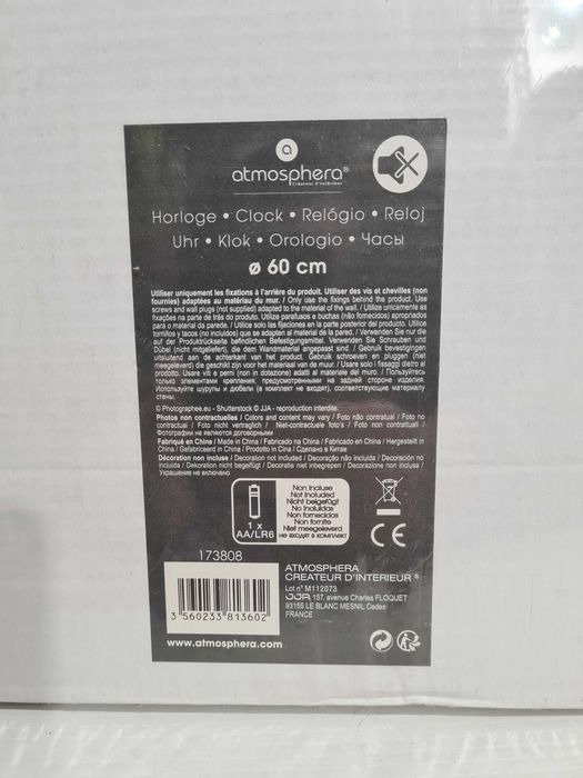 Ceas de perete cu motive etno  pentru living diametru 60cm