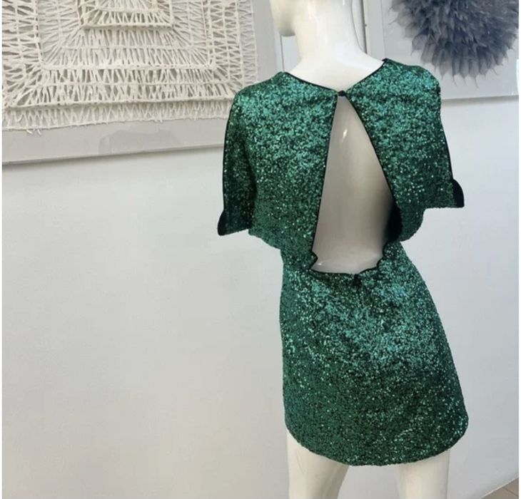 Рокля с пайети H&M, мини рокля