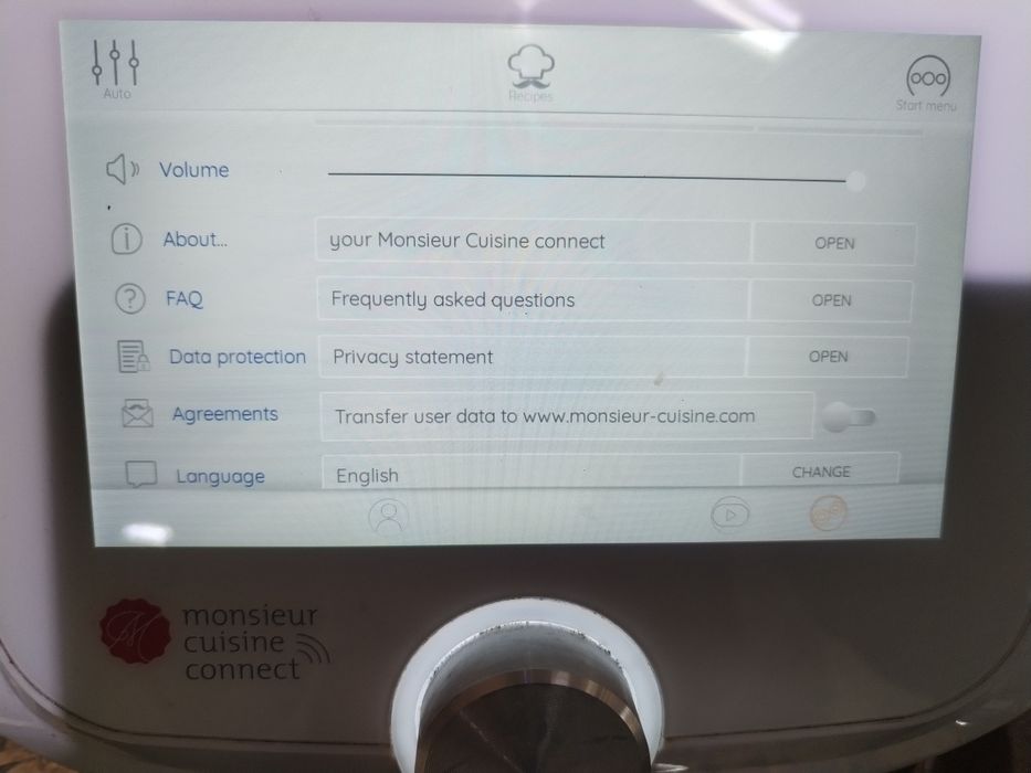 Ecran display monseniur Cuisine