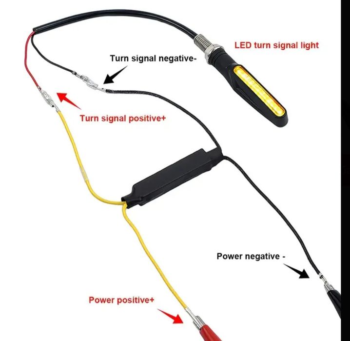 Комплект от 2 LED декодера резистори за мотоциклетна сигнализация
