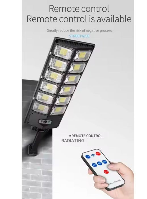 Lampă solară LED pentru exterior,