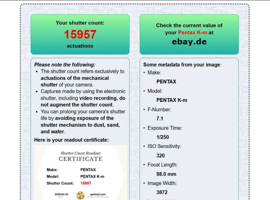 Pentax k-m + obiective