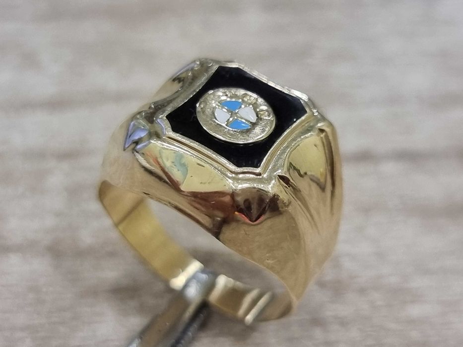 Мъжки златен пръстен /Емблема на BMW