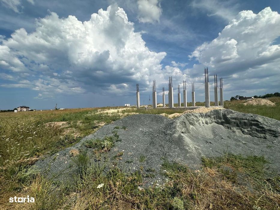 teren de vanzare Techirghiol cu fundatie si autorizatie construire