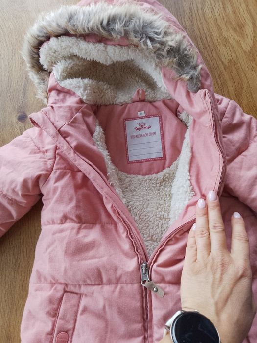 Розово топло зимно яке момиче размер 86