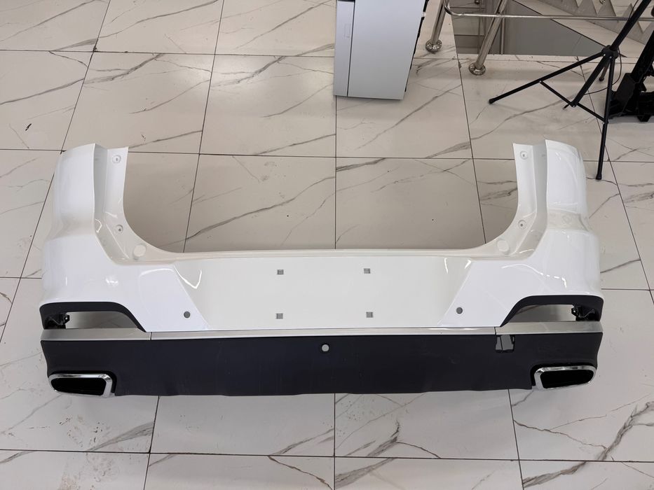 Задний бампер белый Chery Tiggo 7 Pro