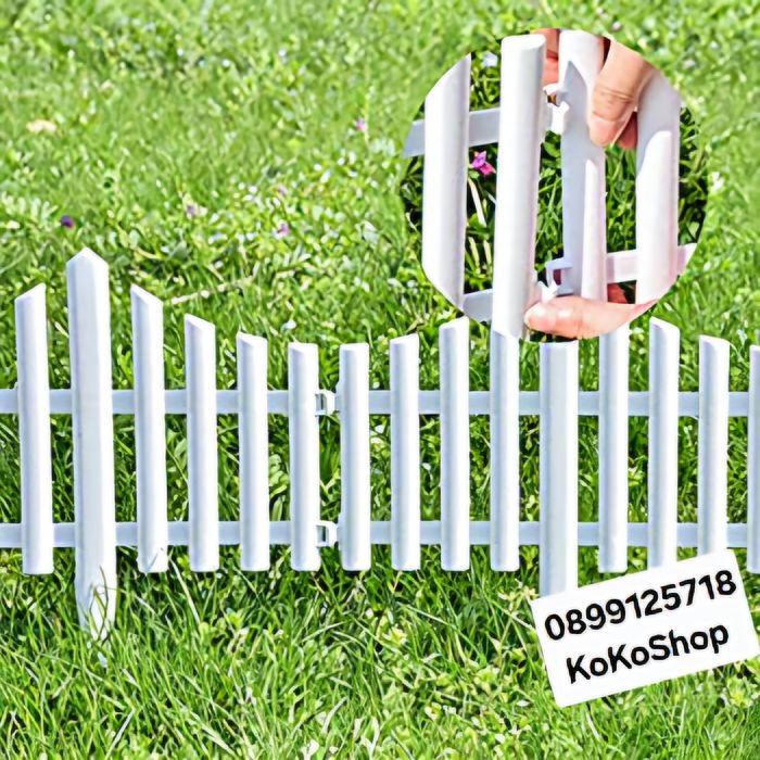 Бяла градинска ограда-240х32см./декоративна ограда
      
Бяла градин