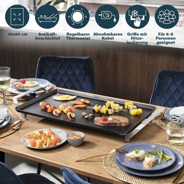 Грил скара Princess 102325 Table Chef XXL 60x36cm 2500W