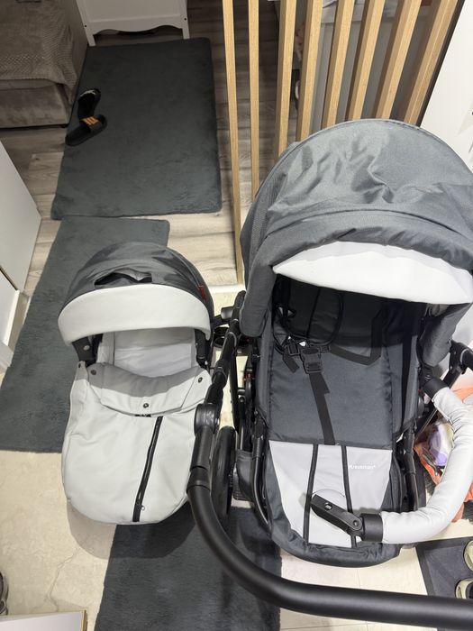 Carucior krausman 2 in 1 grey