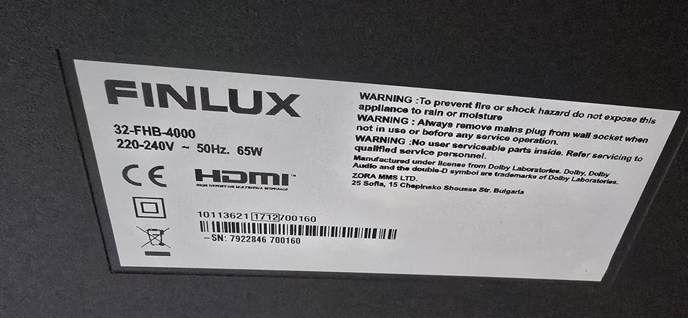 Smart TV Finlux 32"