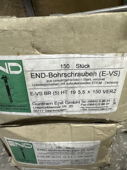 Винт кровельный оцинкованный