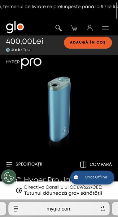 SIGILAT! Dispozitive GLO Hyper PRO