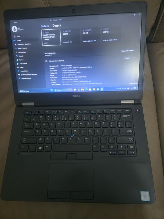 laptop Dell, i5-6300, ram 8gb, ssd 256gb, bat 5h