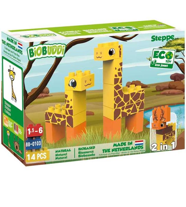 Set de construcție de jucarie - animale stepa
