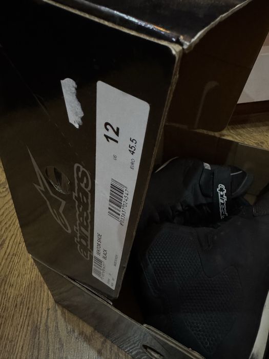 Ghete Moto Alpine Stars Negre Marime 45.5 In Cutie Originala