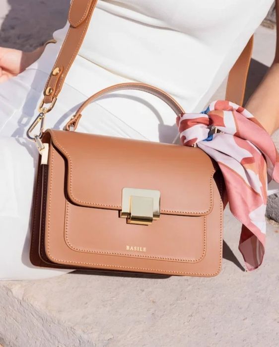 Basile оригинална чанта естествена кожа