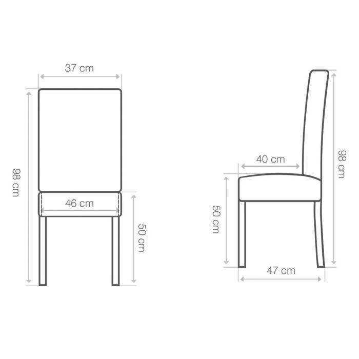 Scaun bucatarie / living fix Ecco, tapitat, lemn + imitatie piele, crem + negru