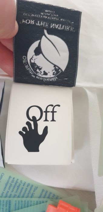 Off White Cotton Dress Italy  40 / М НОВО! ОРИГИНАЛ! Дамска Рокля!