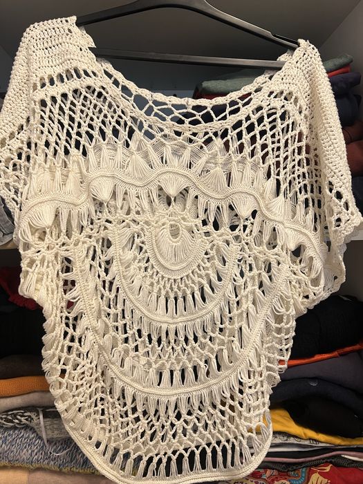 Bluza plaja vara lucrata manual