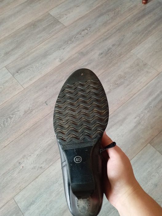 Сапоги кожаные женские