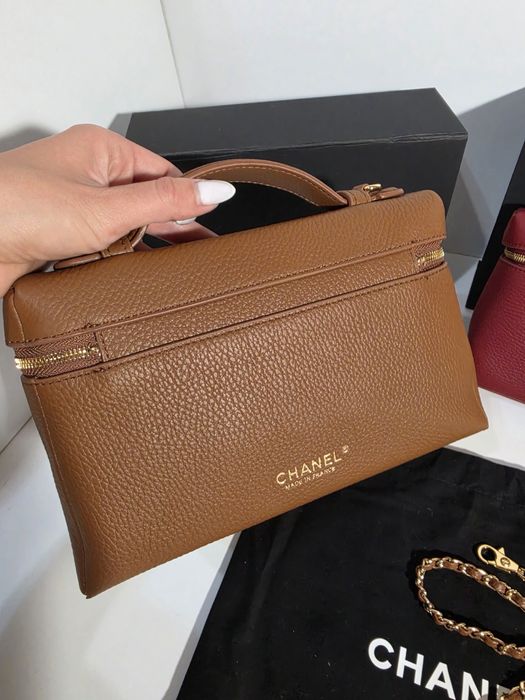 Дамска чанта Chanel Lunch Box 26C Brown