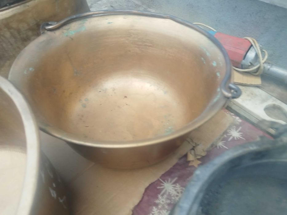 Oaka căldare de cupru ceaun mâncare carne tocana