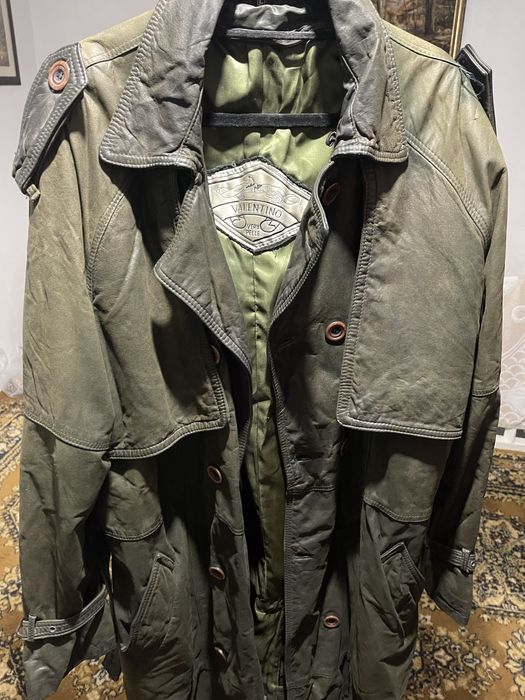 Плащ, натуральная кожа