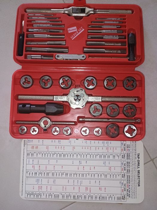 Продавам оригинален комплект плашки и метчици Hanson