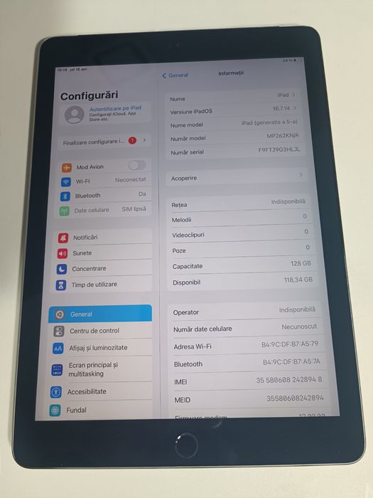 Apple iPad 5 128Gb cellular