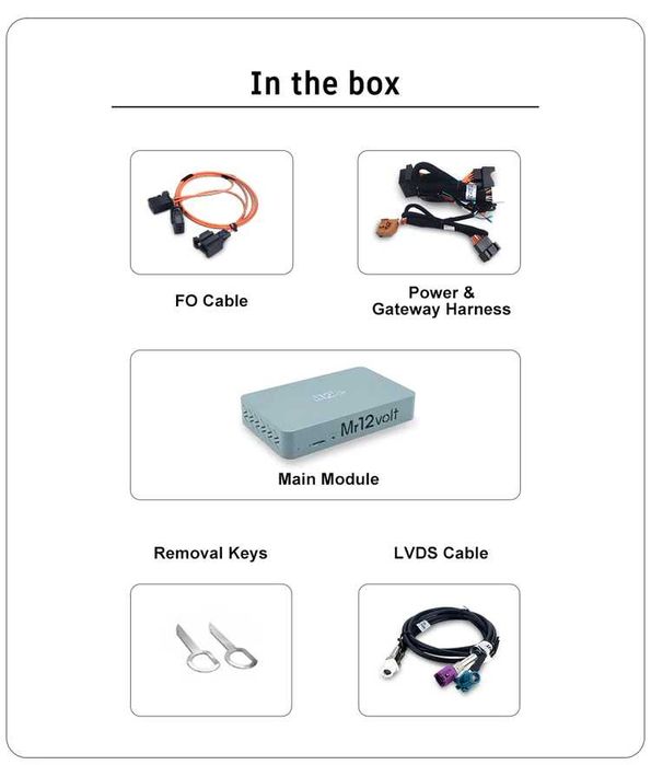 CarPlay интерфейс Mr12Volt за Audi A4 A5 A6 A7 Q5 Q7 DSP с MMI 3G,3G+