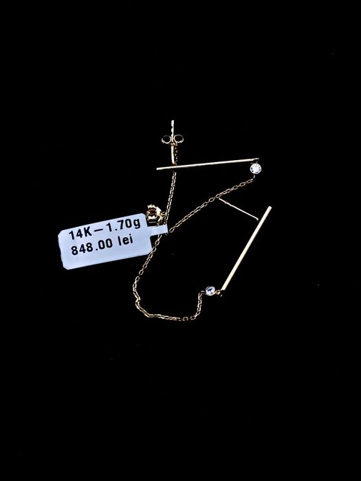 Bijuteria Royal cercei din aur 14k 1.70 gr