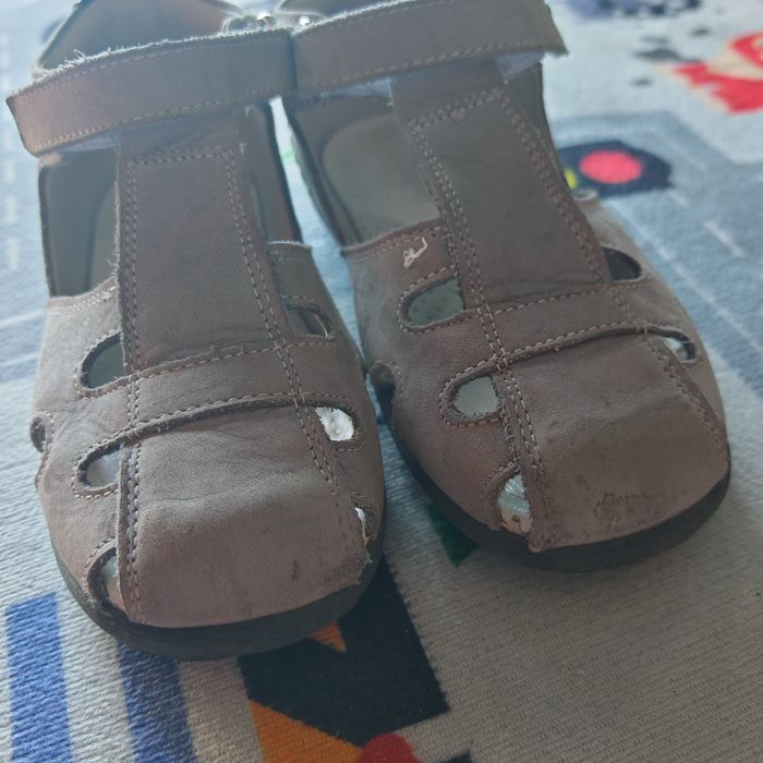 Sandale piele gri 26 Baby Avus