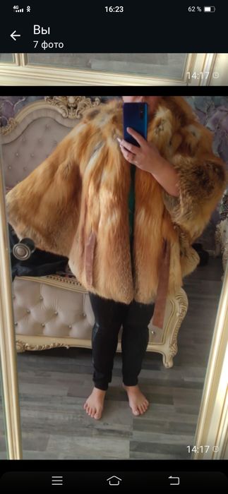 Шуба  греческая Лиса
