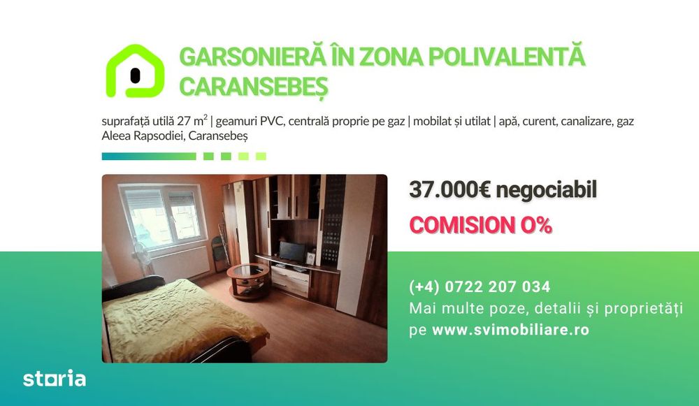 Comision 0 - Garsoniera 27 mp etaj 2 Aleea Rapsodiei